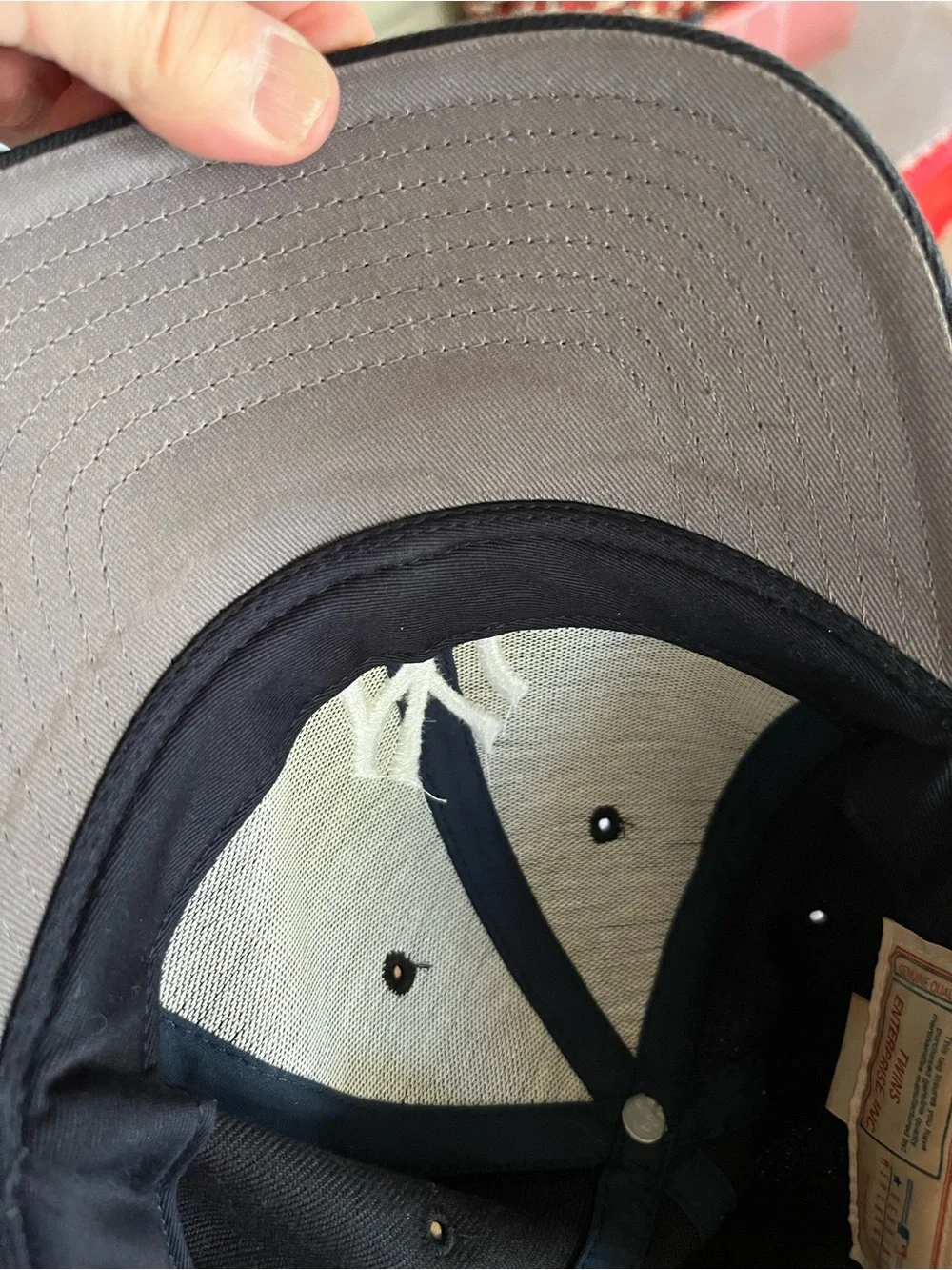 New York Yankees Black Wool Blend one Size fits Most Baseball Cap, White Logo